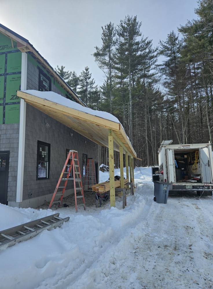 Exterior work in New Hampshire, concrete and painting